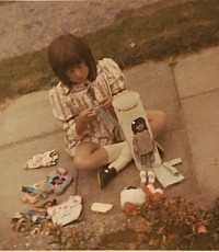 A happy childhood playing with my Sasha doll