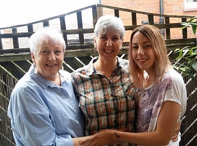 Mom , me and my daughter …Rosie my daughter