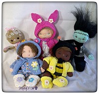 Waldorf style dolls using à la Chulona dolls pattern