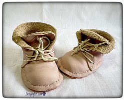 Palest pink leather “Lostboy “ boot for Sasha £35.00