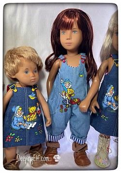 Hand painted denim