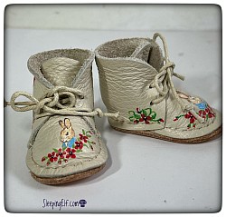 Hand painted dolls shoes