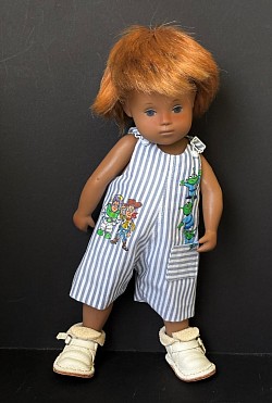 How cute is he ..hand painted dungarees for baby /toddler £38.00