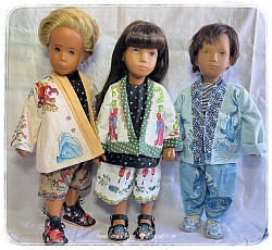 Hand painted outfits with matching shoes