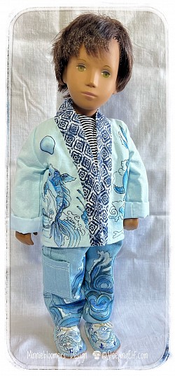 Japanese fish complete outfit with matching shoes