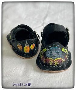 Hand painted leather Sasha shoes